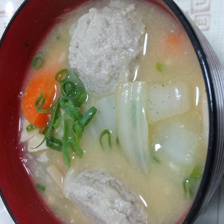 鰯のつみれ味噌汁